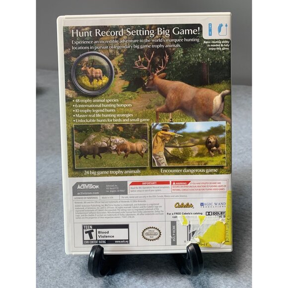 Cabelas Big Game Hunter Wii Game 2007 Case & Manual - Picture 2 of 4